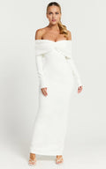 Elegant Mermaid Off Shoulder Long Sleeve Ruched Back Floor Length Plus Size Evening Dress