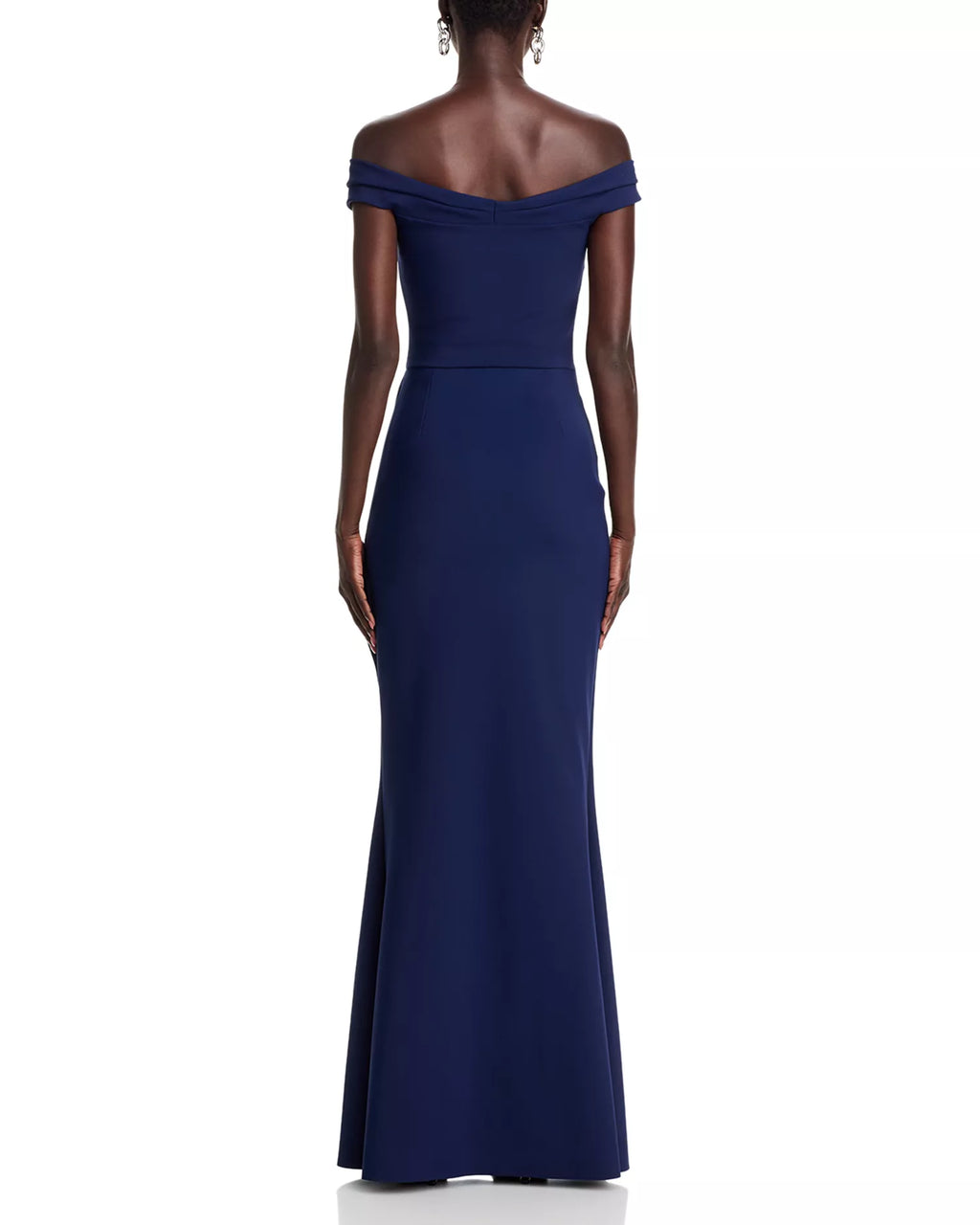 Elegant Mermaid Off the Shoulder Short Sleeve Bow Detail Floor Length For Ladies Prom Dress
