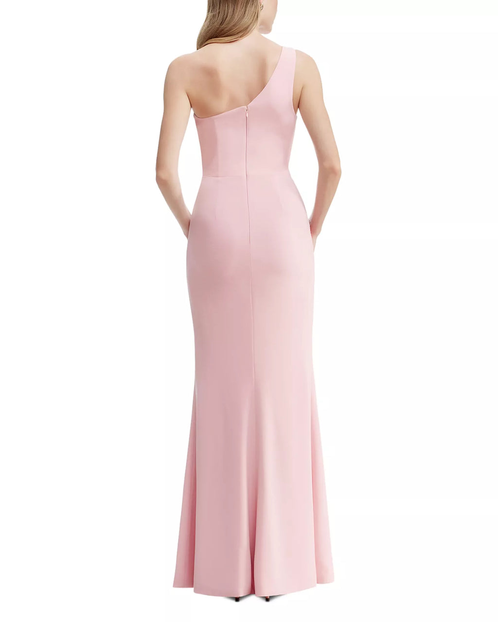 Elegant Mermaid One Shoulder Sleeveless High Slit Floor Length For Sale Prom Dress