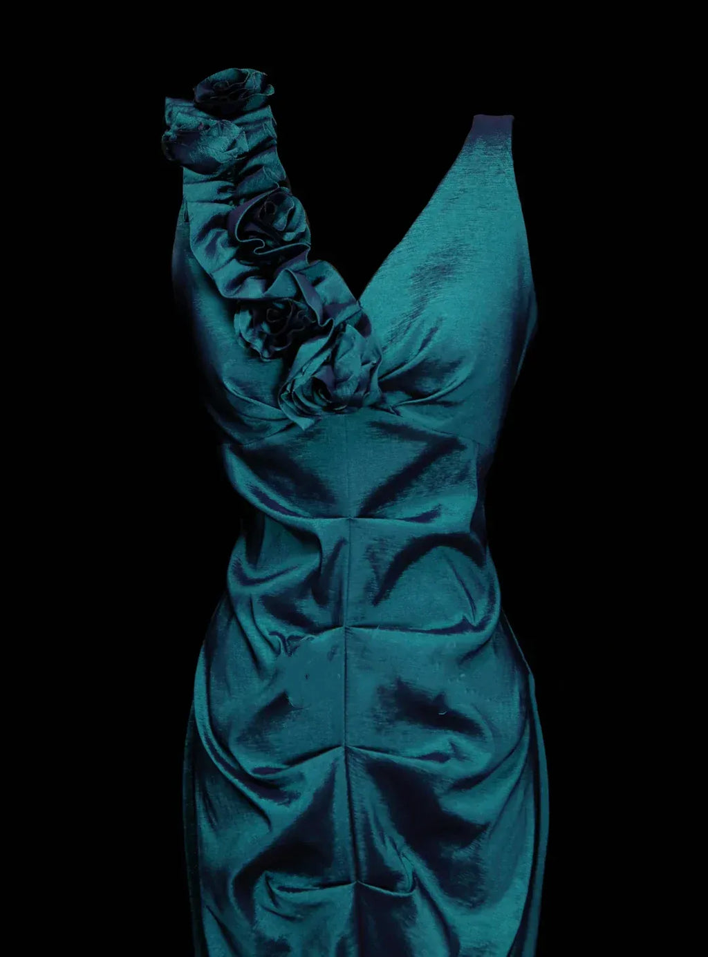 Mermaid One Shoulder Sleeveless Zip Back Floor-Length Evening Dress
