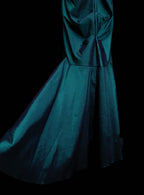 Mermaid One Shoulder Sleeveless Zip Back Floor-Length Evening Dress
