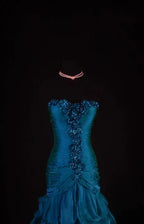 Mermaid Strapless Sweetheart Beaded Tiered Ruffle Floor-Length Evening Gown