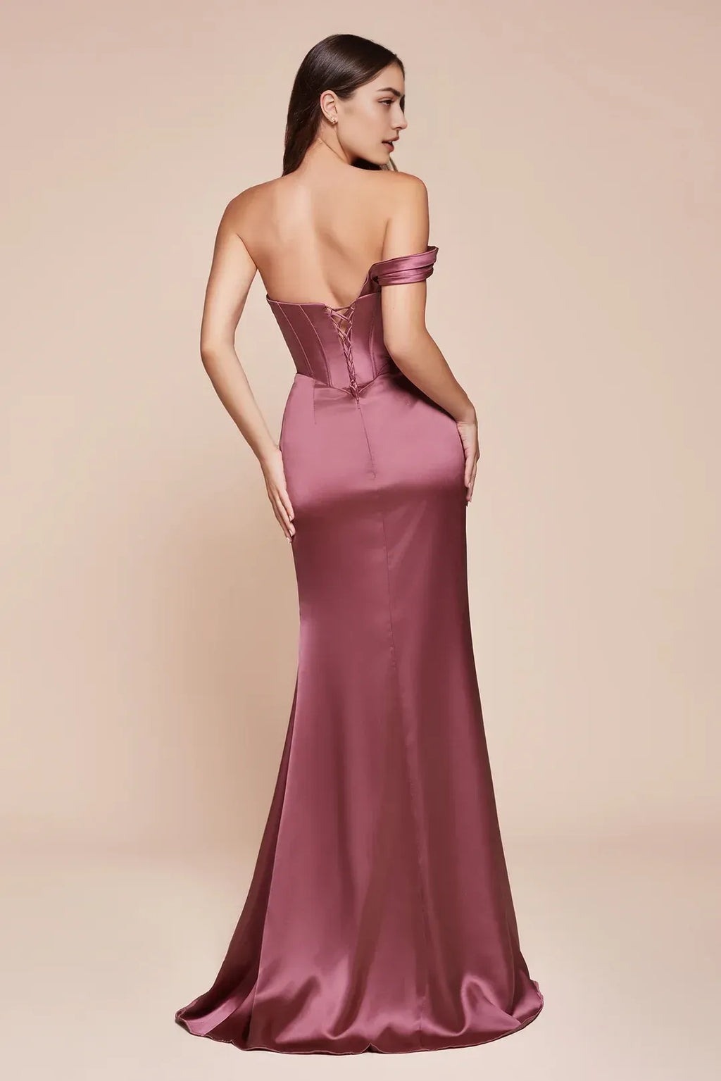 Elegant Mermaid Sweetheart Off Shoulder Lace Up Back Floor Length Prom Dress
