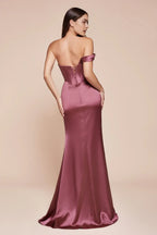 Elegant Mermaid Sweetheart Off Shoulder Lace Up Back Floor Length Prom Dress