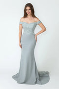 Elegant Mermaid Sweetheart Off-the Shoulder Lace Up Back Floor Length Prom Dress