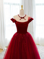 Off Shoulder Glitter Ball Gown