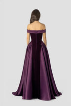 Off-the-Shoulder A-Line Ball Gown