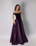 Off-the-Shoulder A-Line Ball Gown