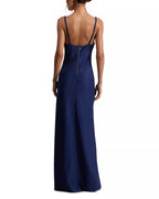 Elegant Sheath Deep V Neck Double Strap Open Back Floor Length For Sale Prom Dress