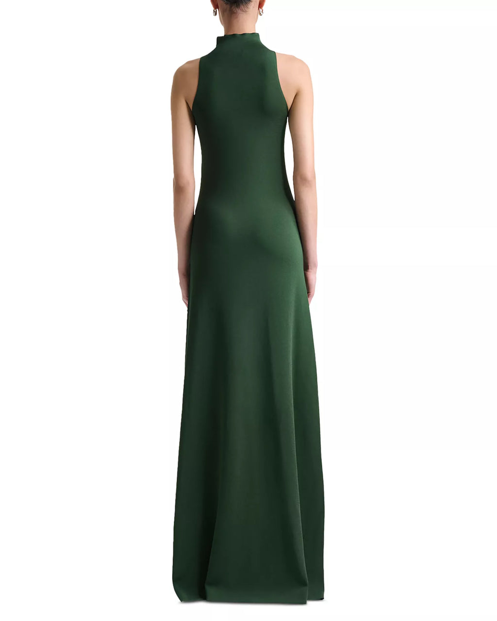 Elegant Sheath Halter Neck Sleeveless Zipper Back Floor Length For Adults Prom Dress