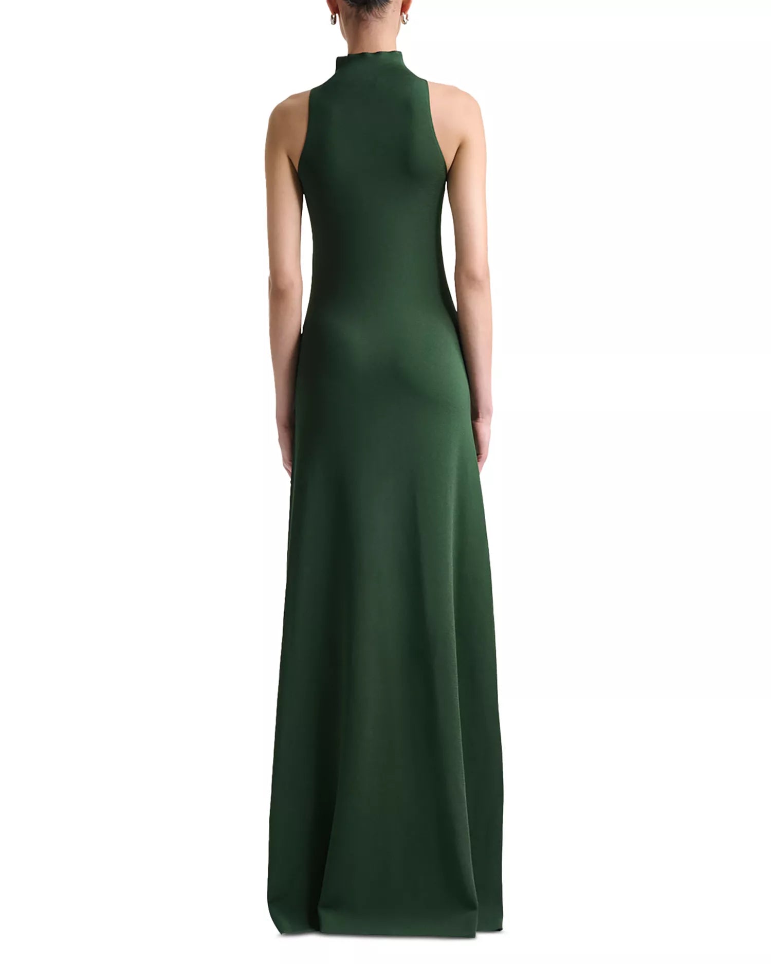 Elegant Sheath Halter Neck Sleeveless Zipper Back Floor Length For Adults Prom Dress