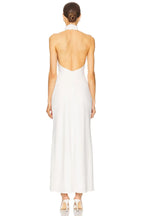 Elegant Sheath Mock Neck Sleeveless Open Back Floor Length Evening Dress