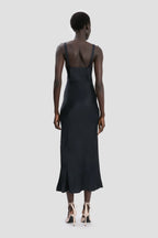 Elegant Sheath Square Neck Spaghetti Strap Open Back Midi Floor Length For Adults Prom Dress