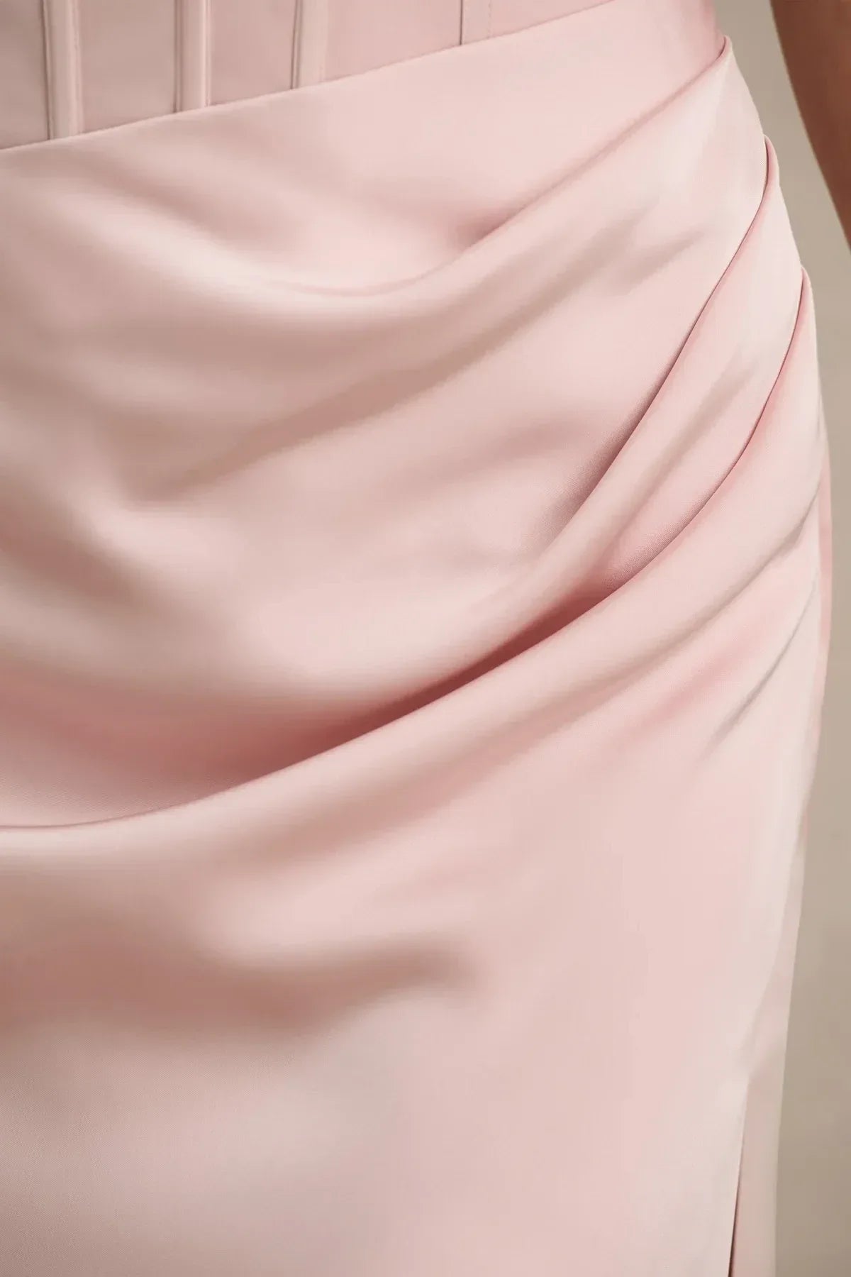 Elegant Sheath Strapless Draped Sleeve Zipper Back Floor Length Evening Dress