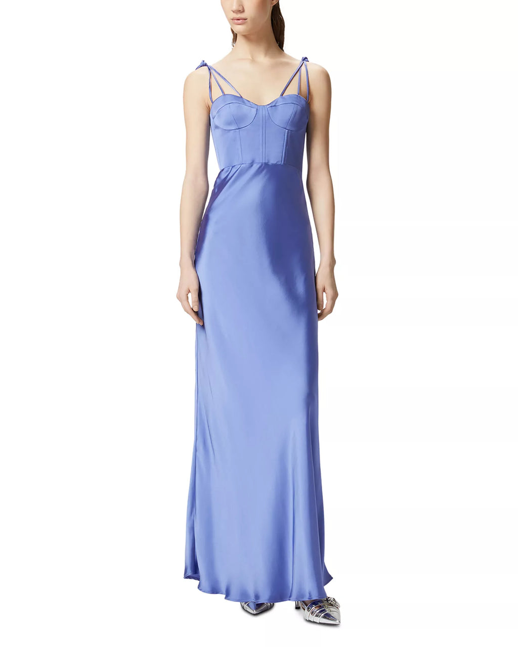 Elegant Sheath Sweetheart Neck Multi Strap Tassel Back Floor Length Hot Sale Prom Dress