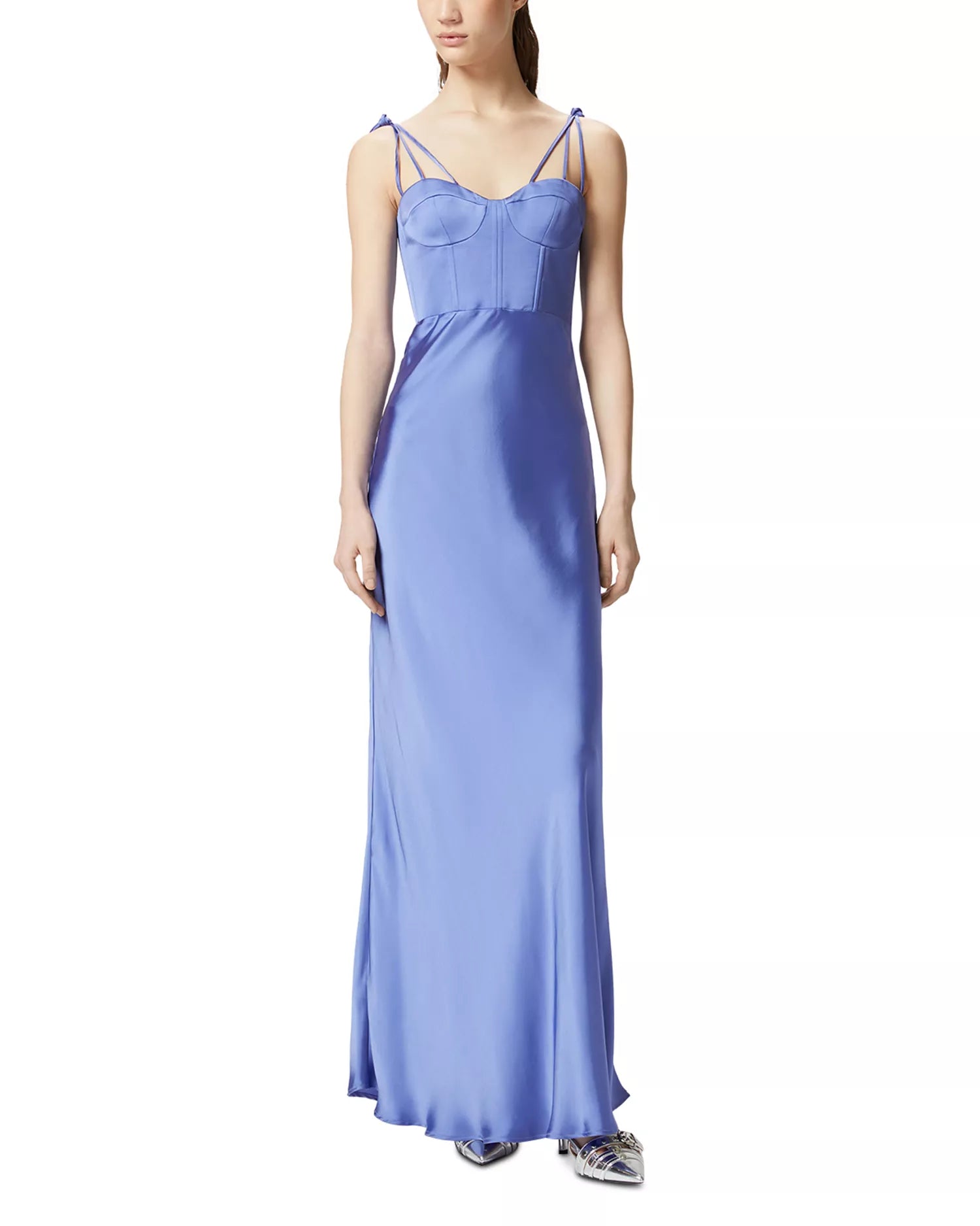 Elegant Sheath Sweetheart Neck Multi Strap Tassel Back Floor Length Hot Sale Prom Dress