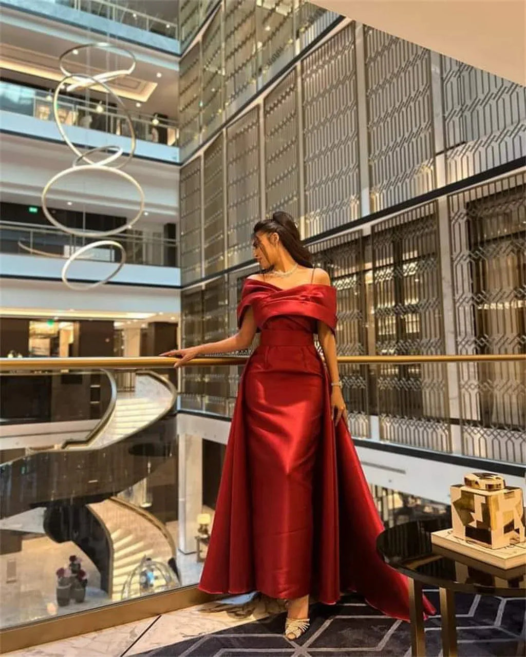 A-Line Off-The-Shoulder Sleeveless Pleated Sweep Train Prom Dress