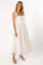A-Line Off Shoulder Sleeveless Back Zip Ankle-Length Prom Dress
