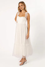 A-Line Off Shoulder Sleeveless Back Zip Ankle-Length Prom Dress