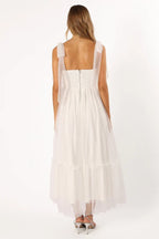 A-Line Off Shoulder Sleeveless Back Zip Ankle-Length Prom Dress