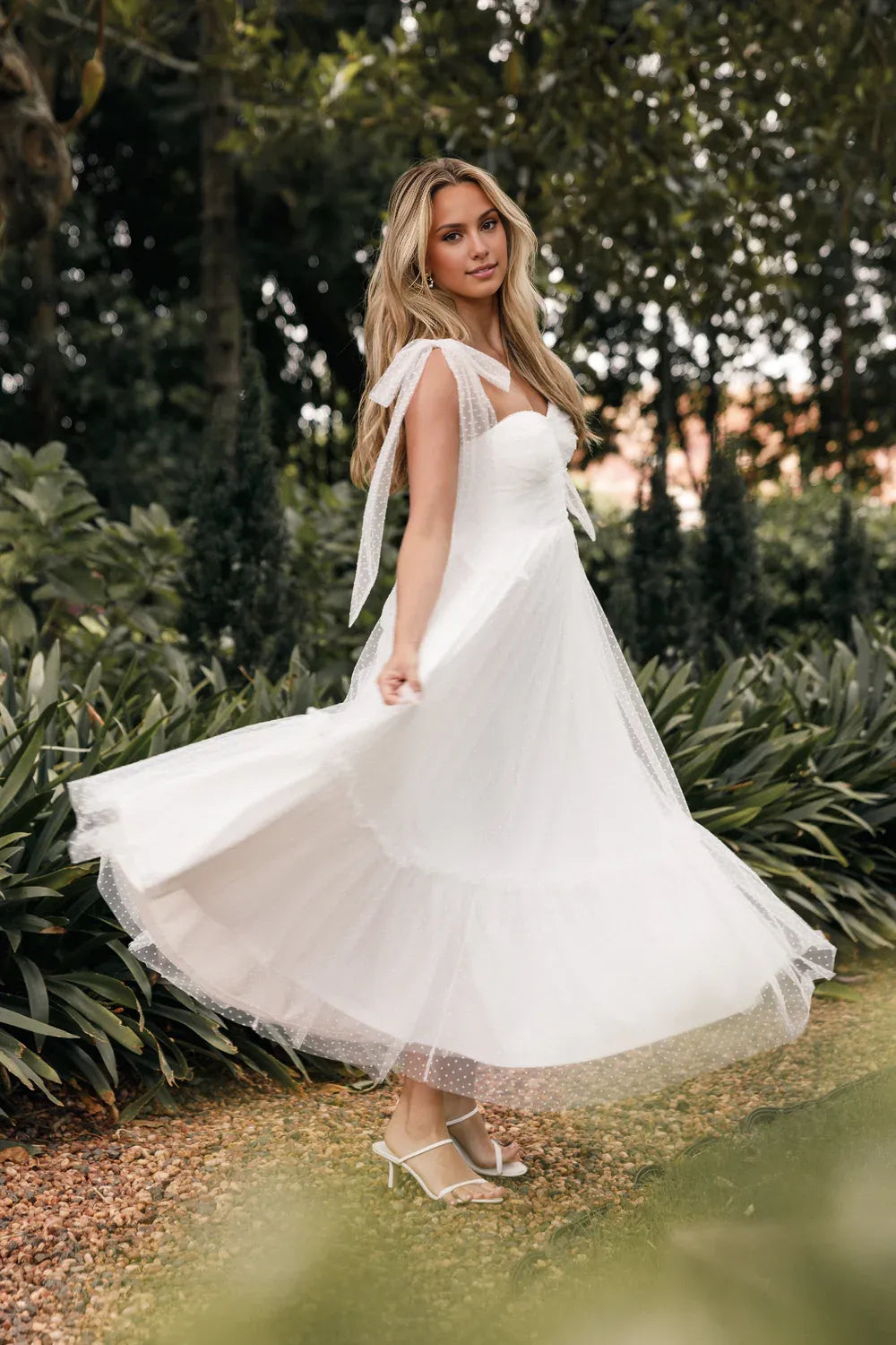 A-Line Off Shoulder Sleeveless Back Zip Ankle-Length Prom Dress