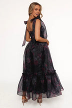 A-Line Off Shoulder Sleeveless Ankle-Length Prom Dress