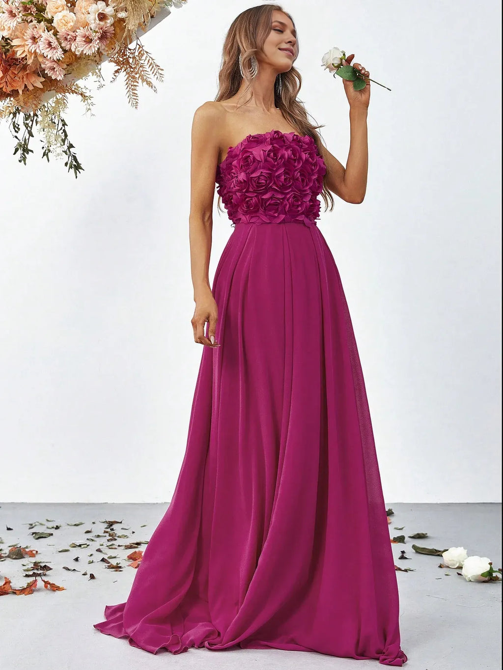 A-Line Off the Shoulder Sleeveless Backless Sweep/Brush Train Prom Dress