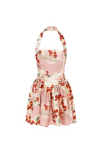 A-Line/Princess Halter Neck Sleeveless Backless Short-Mini Homecoming Dress