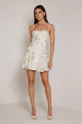 A-Line/Princess Spaghetti Straps Sleeveless Backless Short-Mini Homecoming Dress