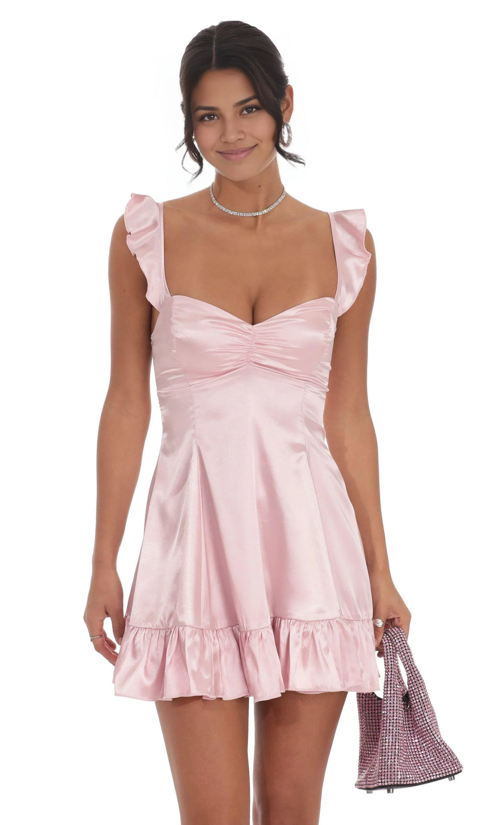 A-Line/Princess Sweetheart Neck Sleeveless Open Back Short-Mini Homecoming Dresses