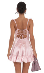 A-Line/Princess Sweetheart Neck Sleeveless Open Back Short-Mini Homecoming Dresses