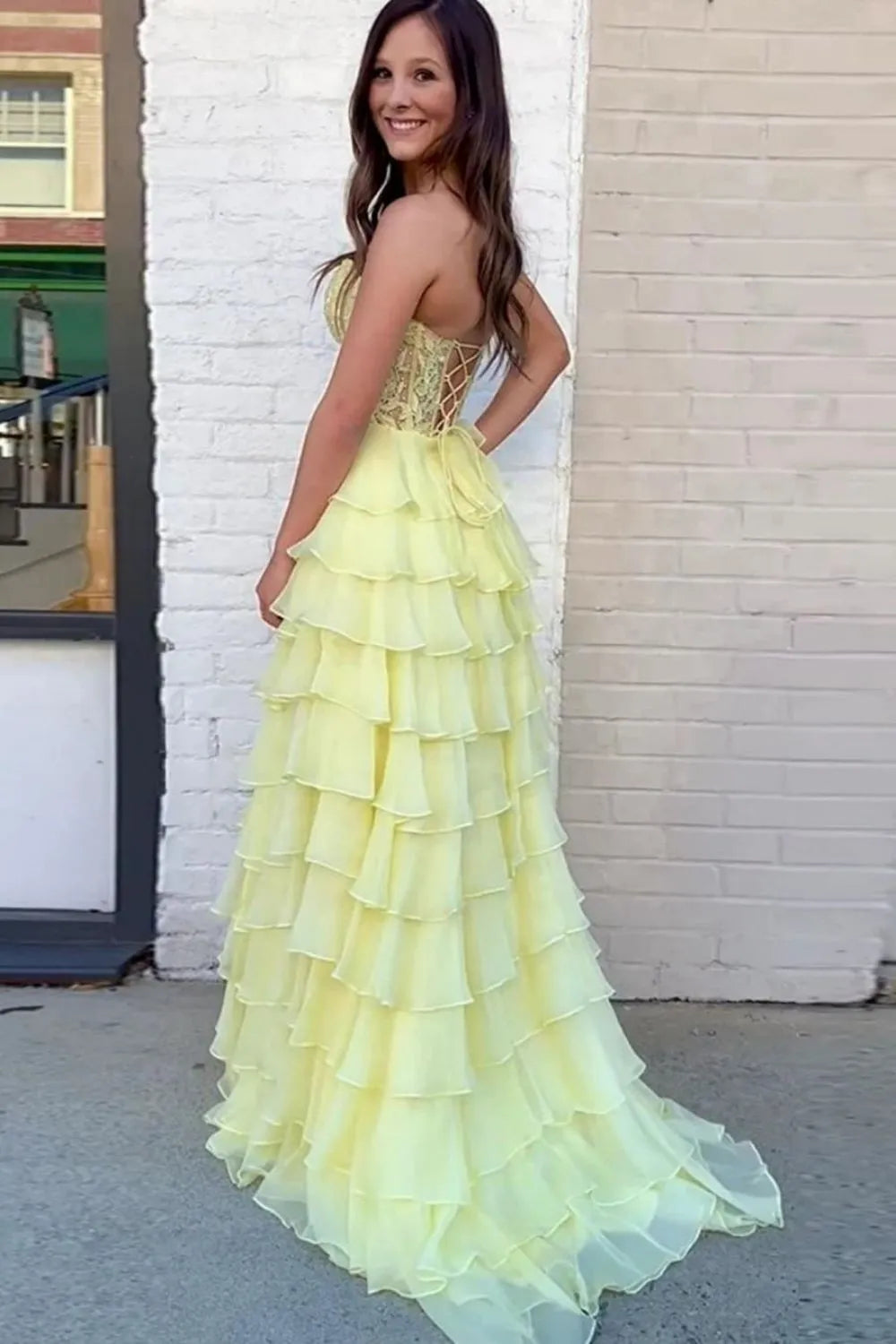 A-Line/Princess Sweetheart Sleeveless Criss Cross Back Floor-Length Prom Dress