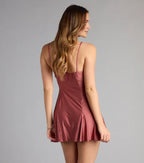 A-Line/Princess V Neck Sleeveless Backless Short-Mini Homecoming Dresses