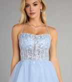 A-Line Spaghetti Straps Sleeveless Low Back Short-Mini Homecoming Dress