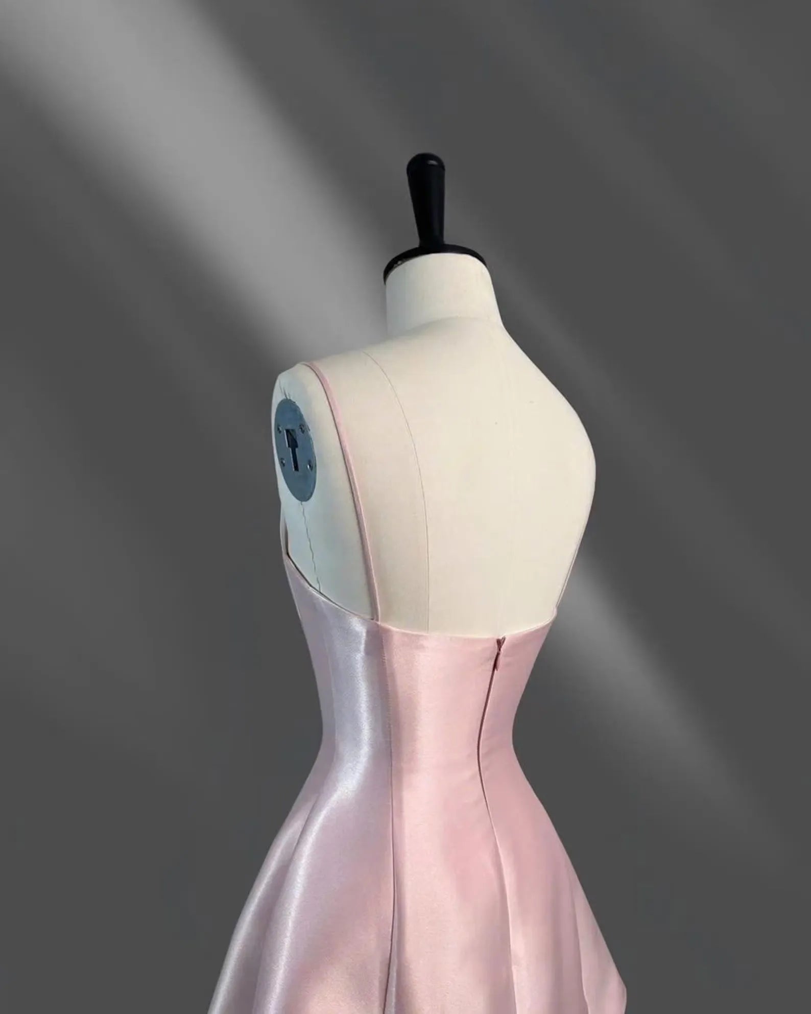 Pink Satin A Line Homecoming Dress With Flattering Square Neck And Spaghetti Straps For Teens