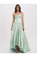 A-Line Strapless Neck Sleeveless Floor-Length Prom Dress