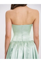 A-Line Strapless Neck Sleeveless Floor-Length Prom Dress