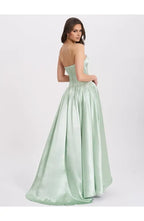 A-Line Strapless Neck Sleeveless Floor-Length Prom Dress