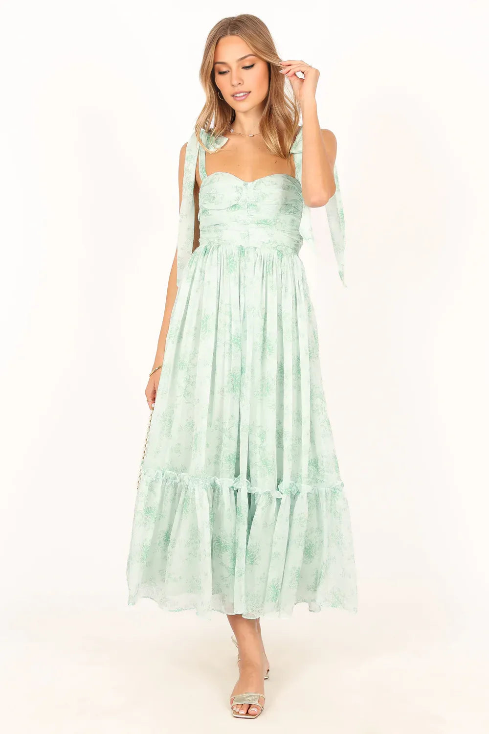 A-Line Sweetheart Neck Sleeveless Zipper Up Ankle-Length Prom Dress