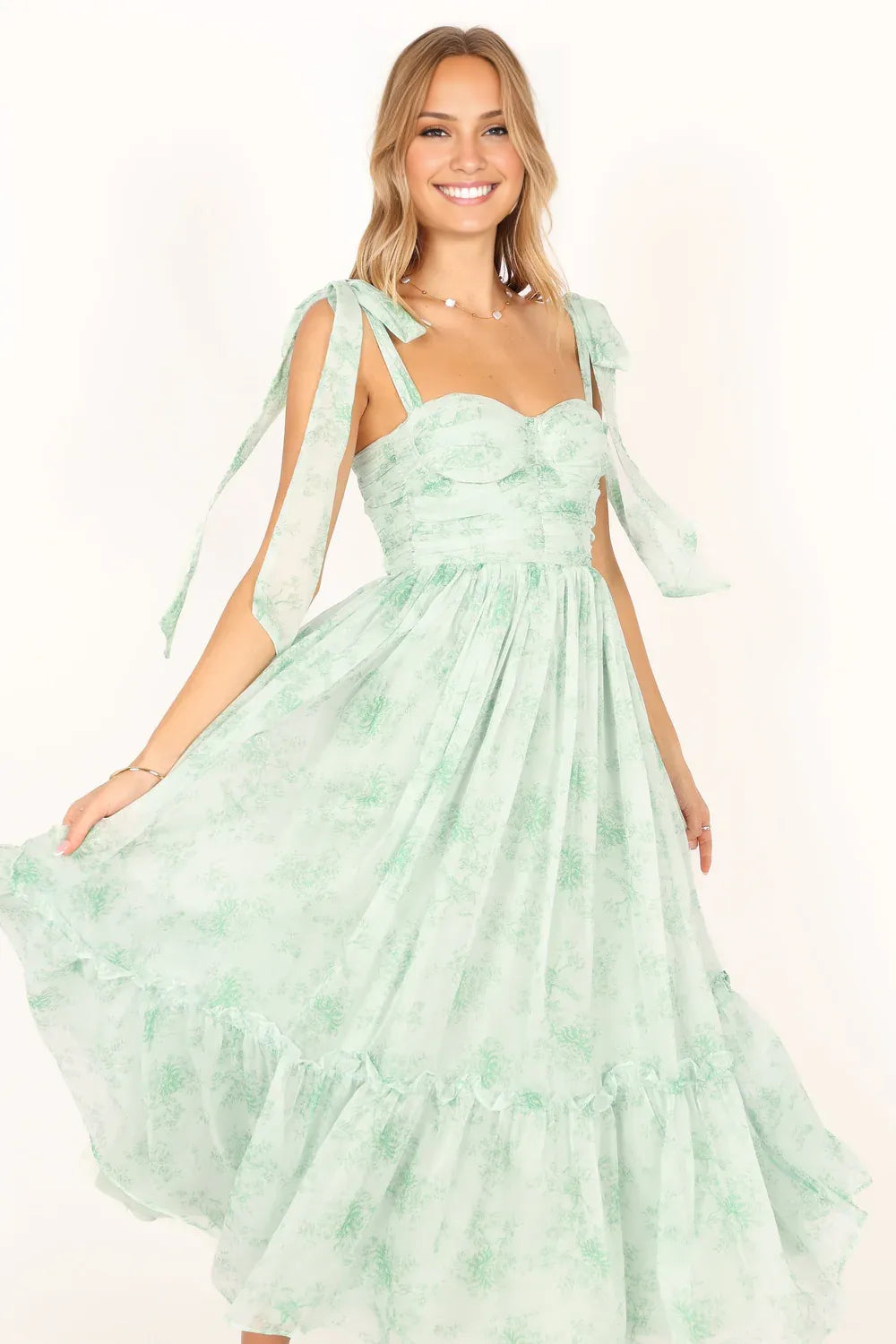 A-Line Sweetheart Neck Sleeveless Zipper Up Ankle-Length Prom Dress