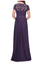 A-Line Sweetheart Short Sleeve Zipper Up Floor-Length Mother of the Bride Dress