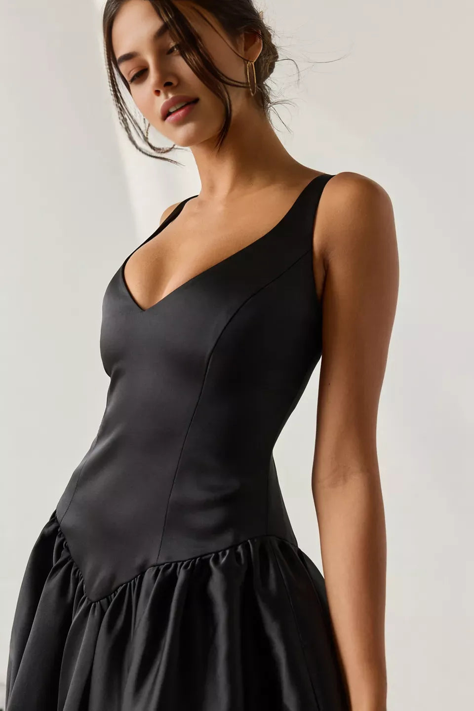 A-Line V Neck Sleeveless Short-Mini Homecoming Dress