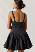 A-Line V Neck Sleeveless Short-Mini Homecoming Dress