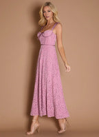 A-Line Wide Shoulder Straps Sleeveless Backless Ankle-Length Evening Dress