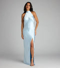 Bodycon Halter Neck Sleeveless Open Back Floor-length Prom Dress