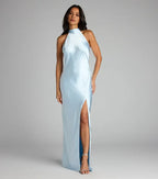 Bodycon Halter Neck Sleeveless Open Back Floor-length Prom Dress
