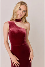 Fitted High Neck Sleeveless Floor-Length Prom Dress