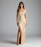 Fitted One-Shoulder Sleeveless Floor-Length Prom Dress