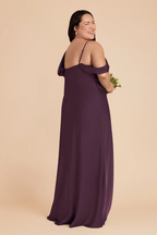 Elegant Luxe One-Shoulder Draped Satin Backless Floor-Length Bridesmaid Dress with Ruched Detail