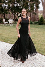Mermaid Boat Neck Sleeveless Floor-Length Prom Dress
